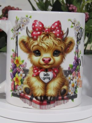 Mugs fête des grand mère, Vachette cœur GMVC_2025_01